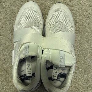 TIEM Women's White Marble Cycling Shoes